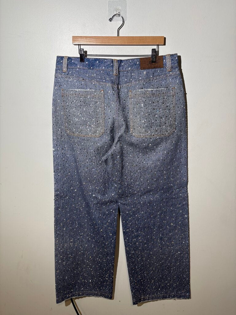 Birth of Royal Child Crystal Jeans Sz XL