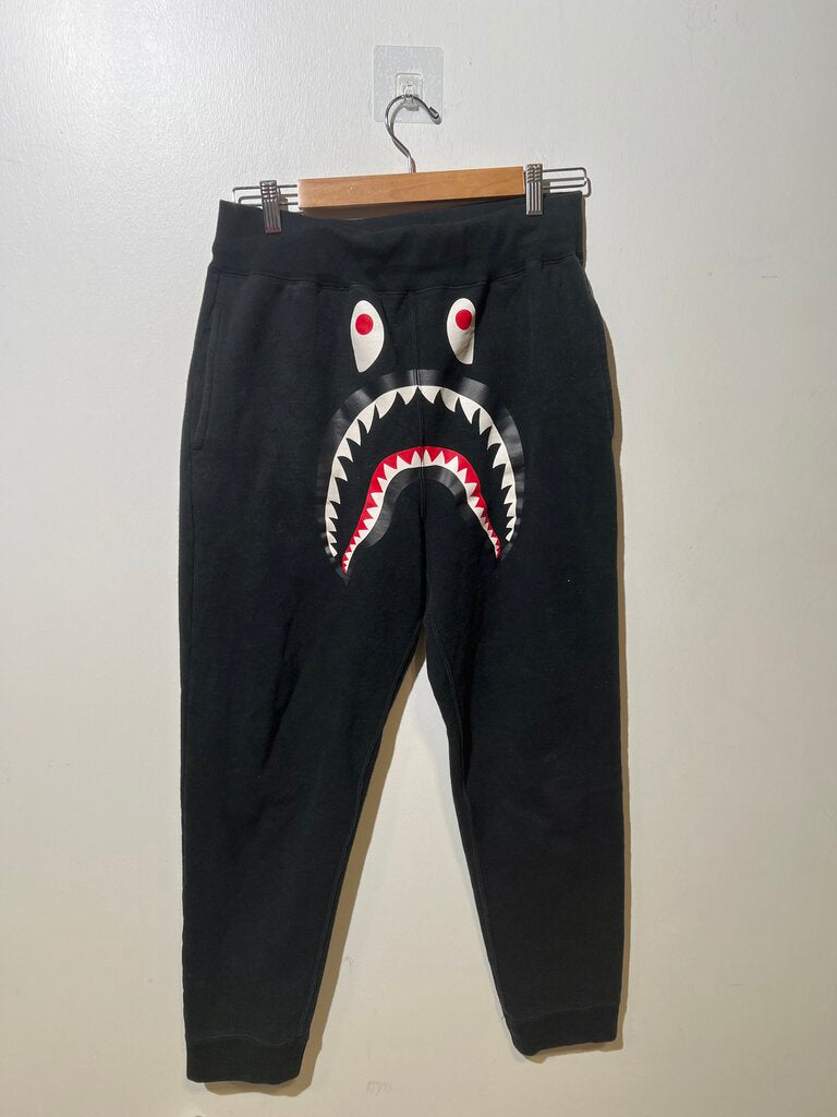 BAPE BLACK SWEATS SZ S