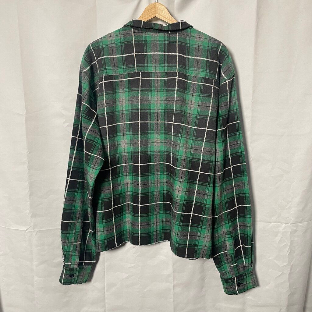 Vale Green Rhinestone Flannel Sz. XL