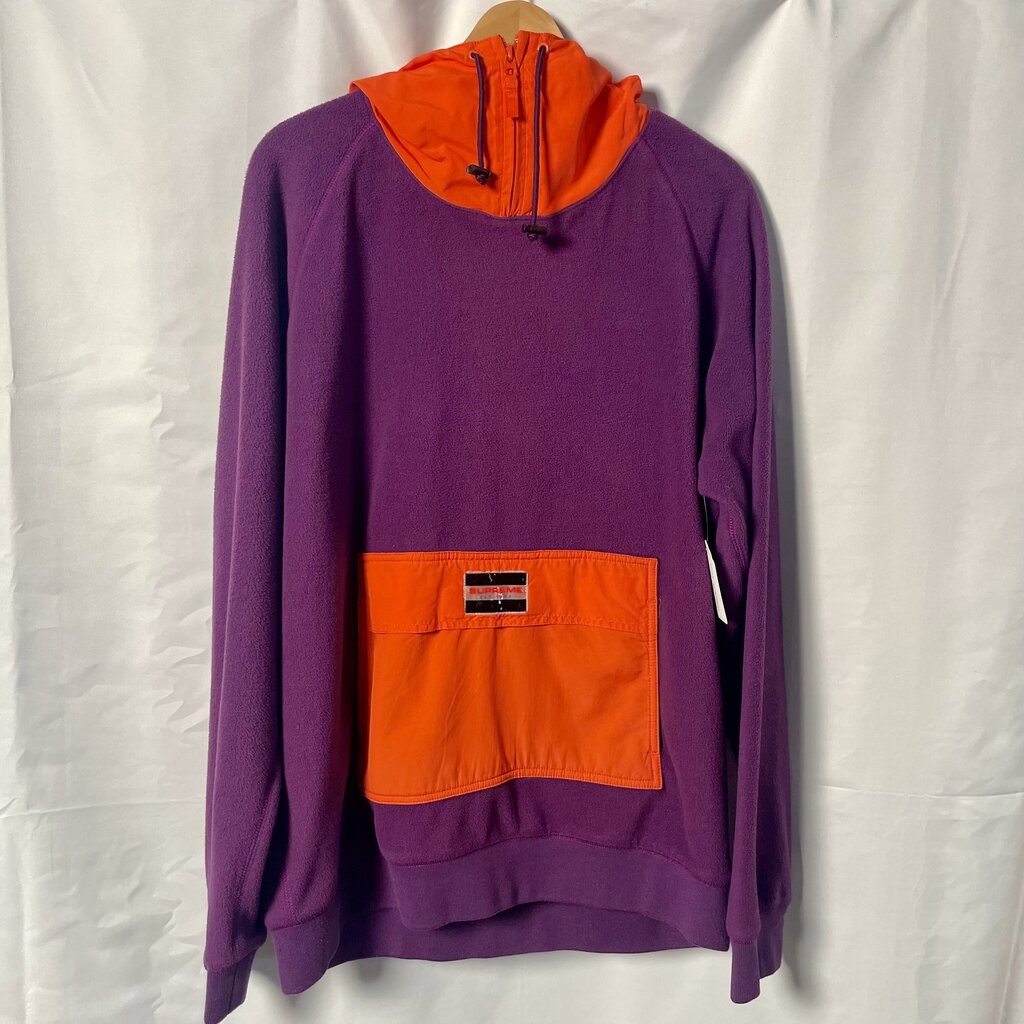 Supreme Purple Hoodie Fleece Sz. XL