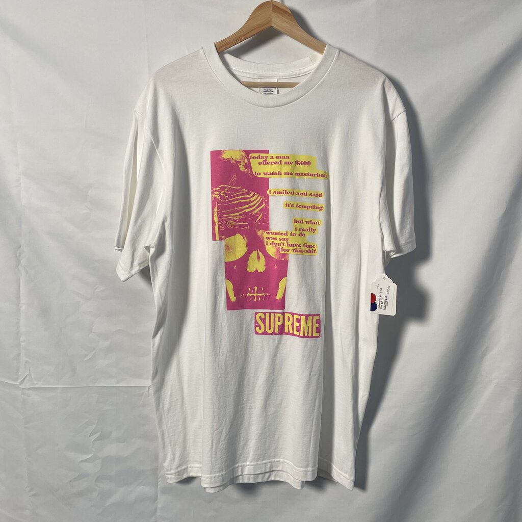 Supreme Pink Skull Tee Sz. L
