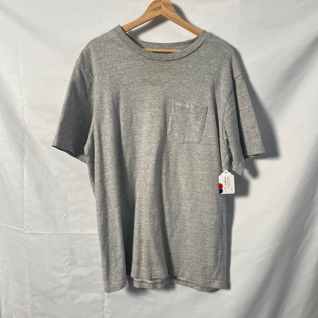 Supreme Grey Pocket Tee Sz. XL