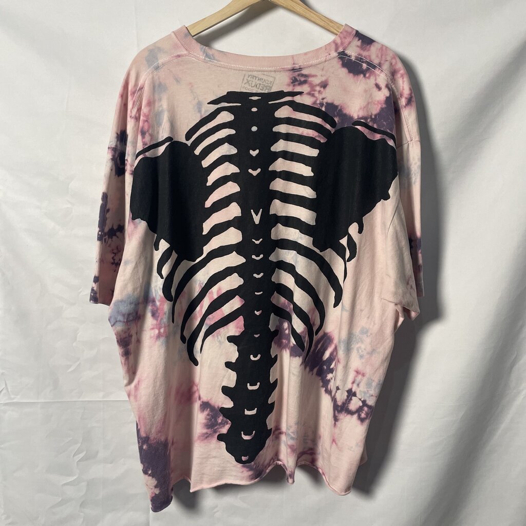 Tie Dye Kapital Skull Back tee Sz. L