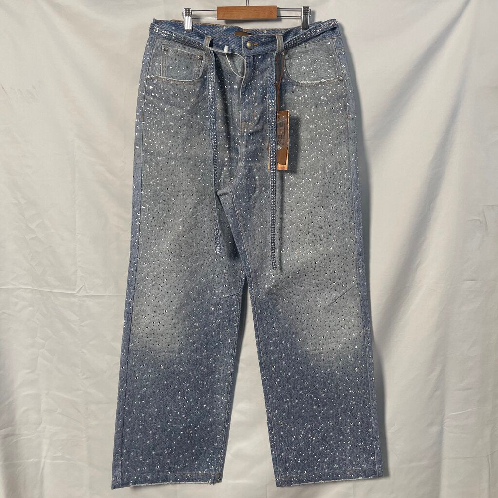 Birth of a Royal Blue Blue Diamond Jean Sz. XL