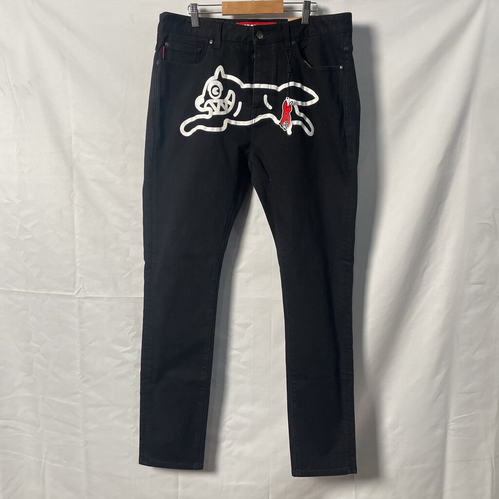 Ice Cream Running Dog Black Denim Sz. 34