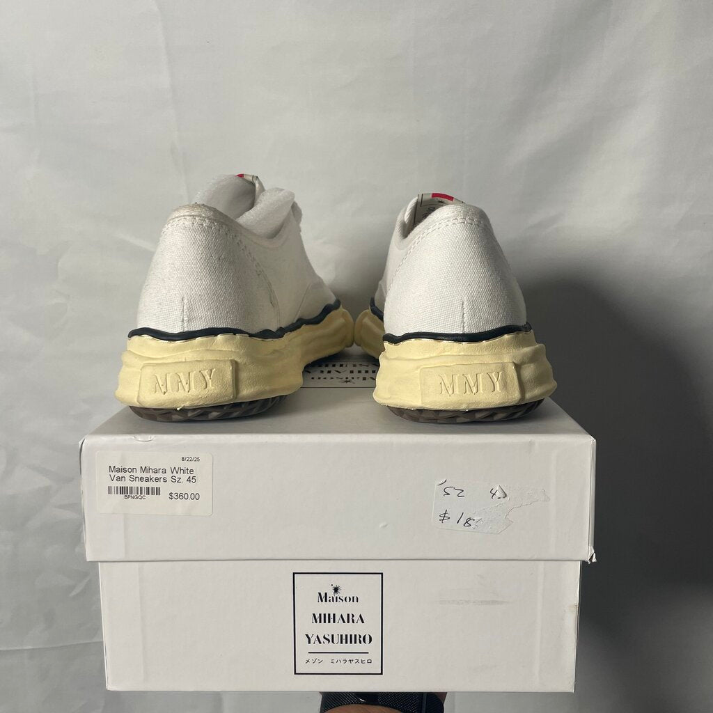 Maison Mihara White Van Sneakers Sz. 45
