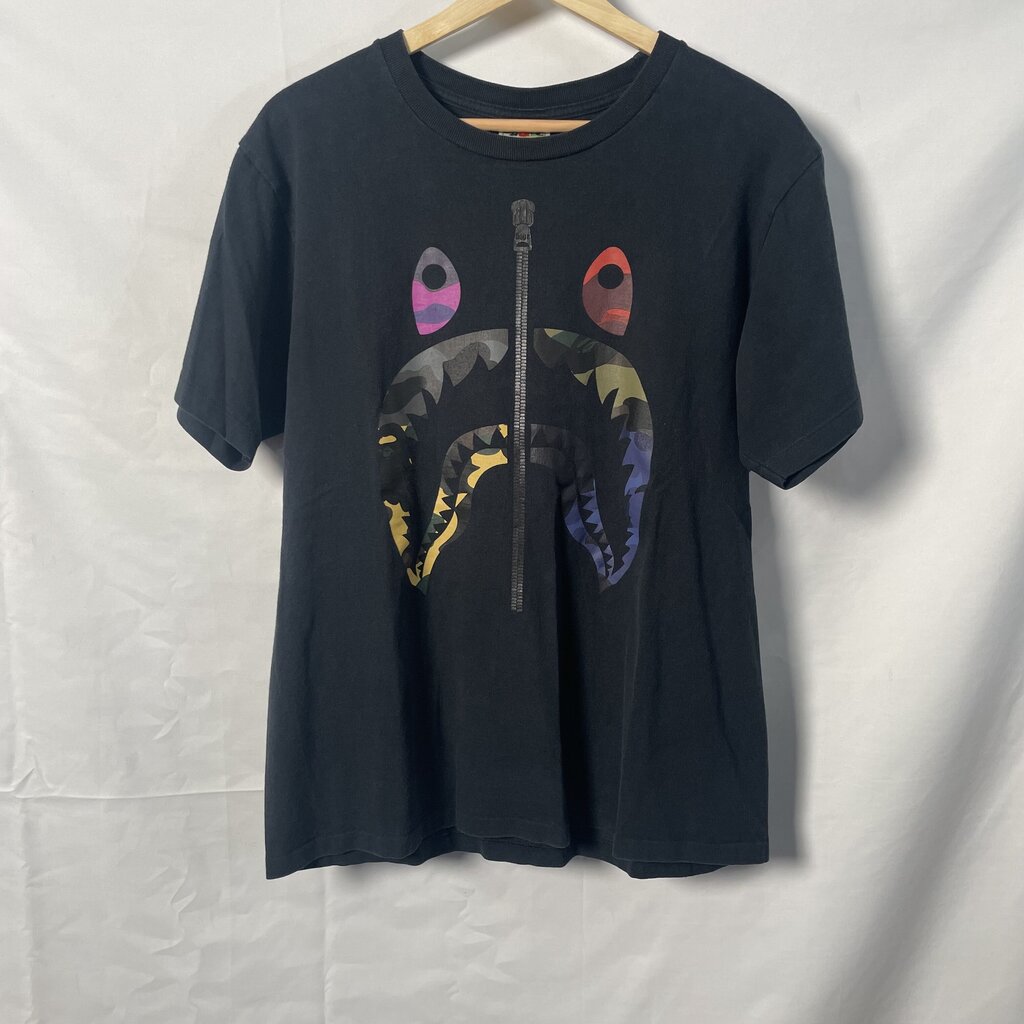 Bape Zip Shark tee Sz. M