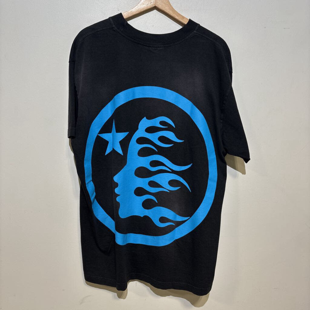 HELLSTAR ASIC LOGO , BLUE & BLACK SZ M