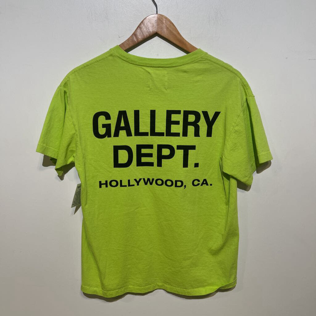 GALLERY DEPT. SLIME GREEN TEE SZ S