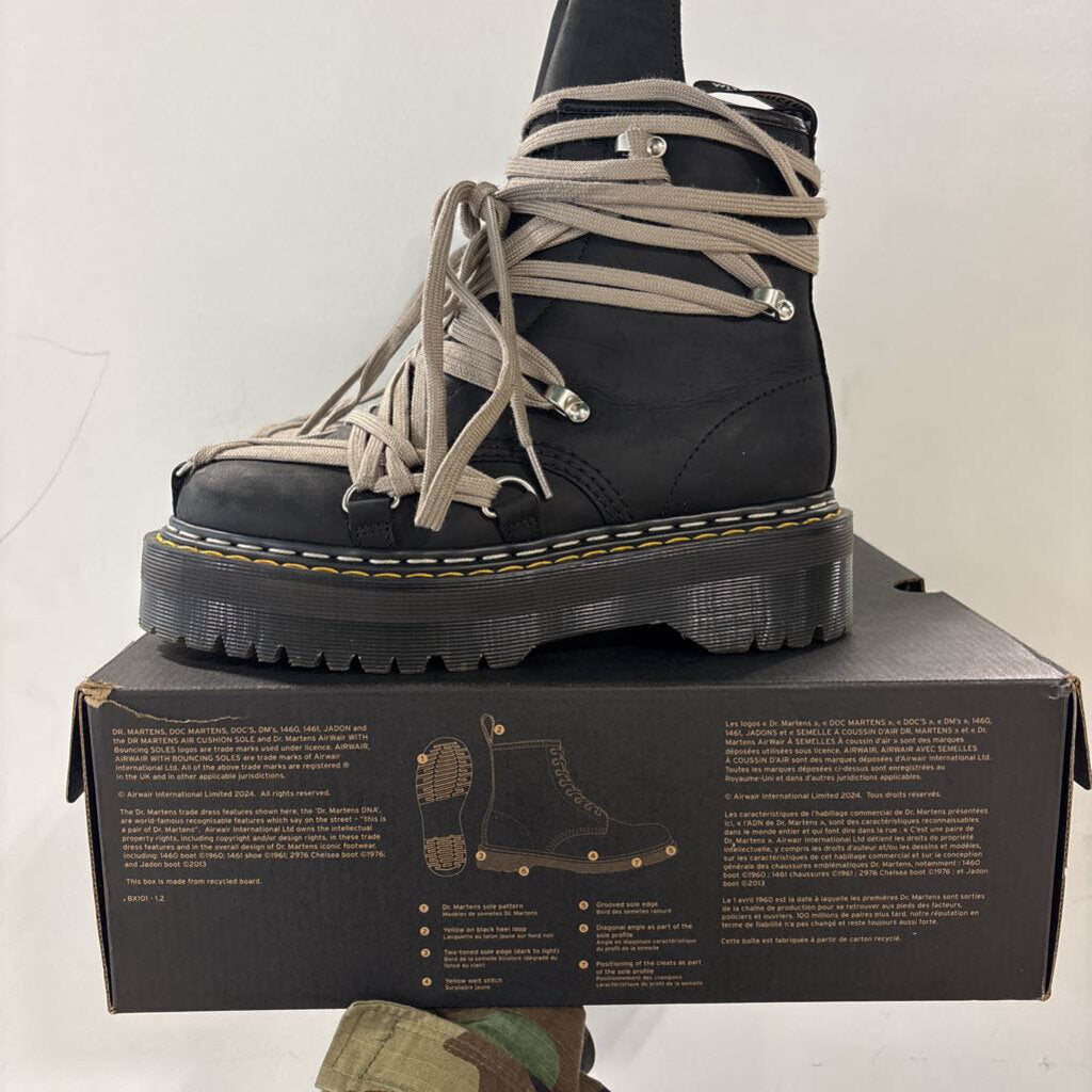 RICK OWENS JUMBO PENT LACE DOC SZ 6