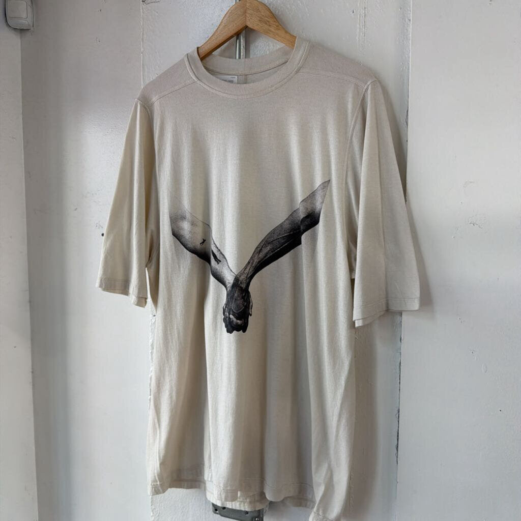 RICK OWENS HAND AND HAND TEE SZ. XL