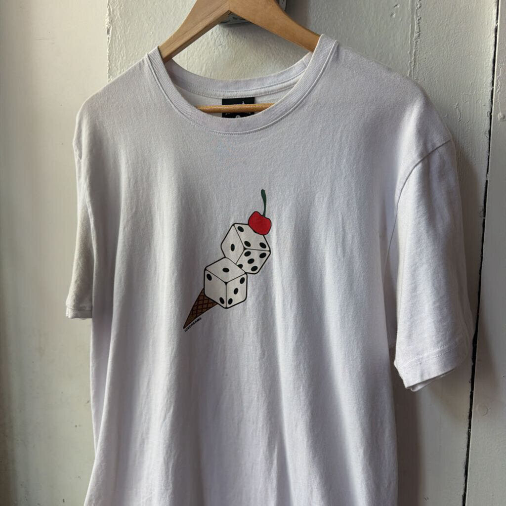 ICE CREAM DICE LOGO TEE SZ L