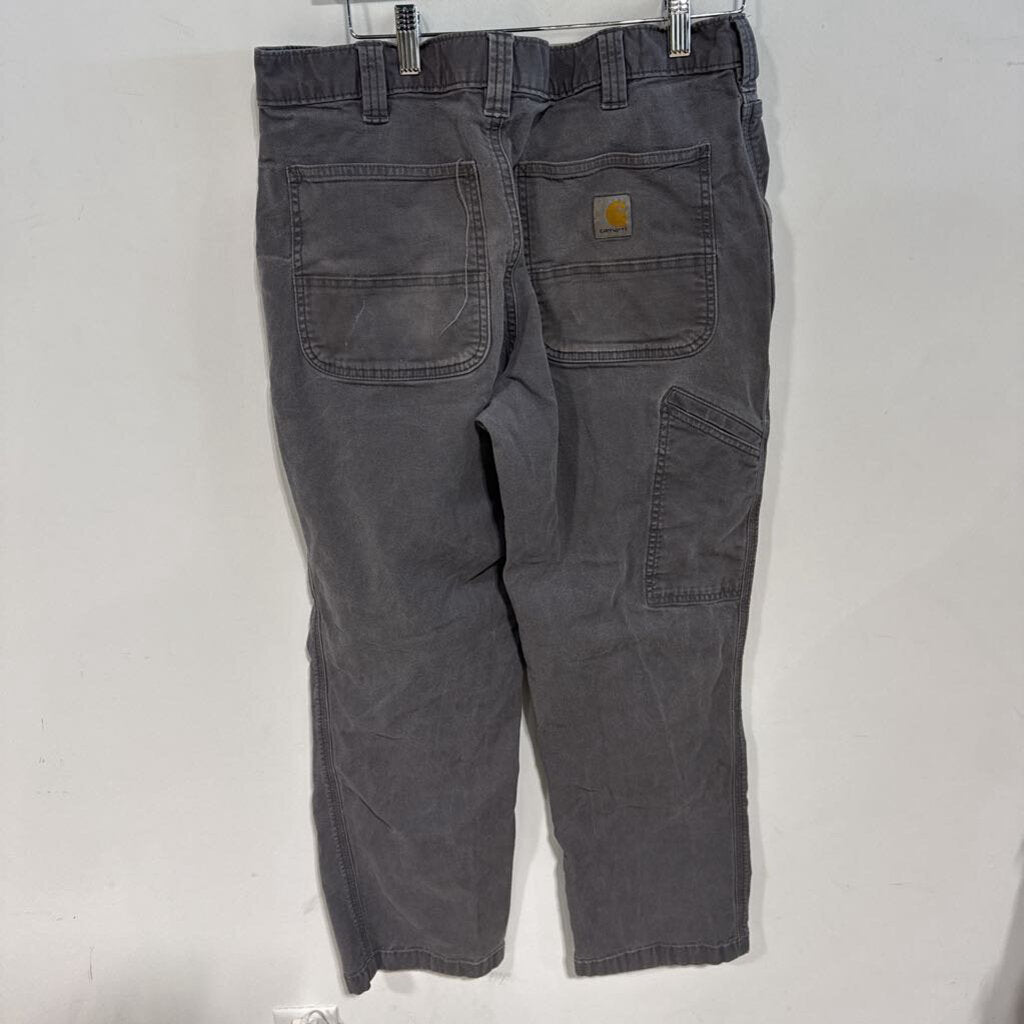 GREY CARHARTT PANTS SZ 34