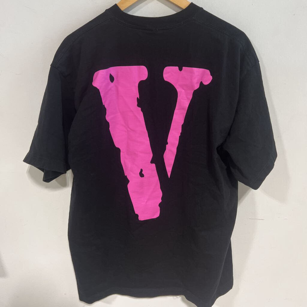 VLONE PINK V TEE Sz L