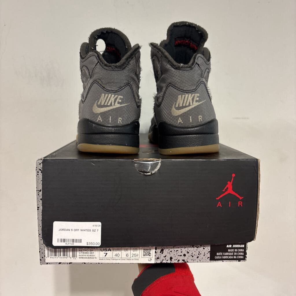 JORDAN 5 OFF WHITES SZ 7
