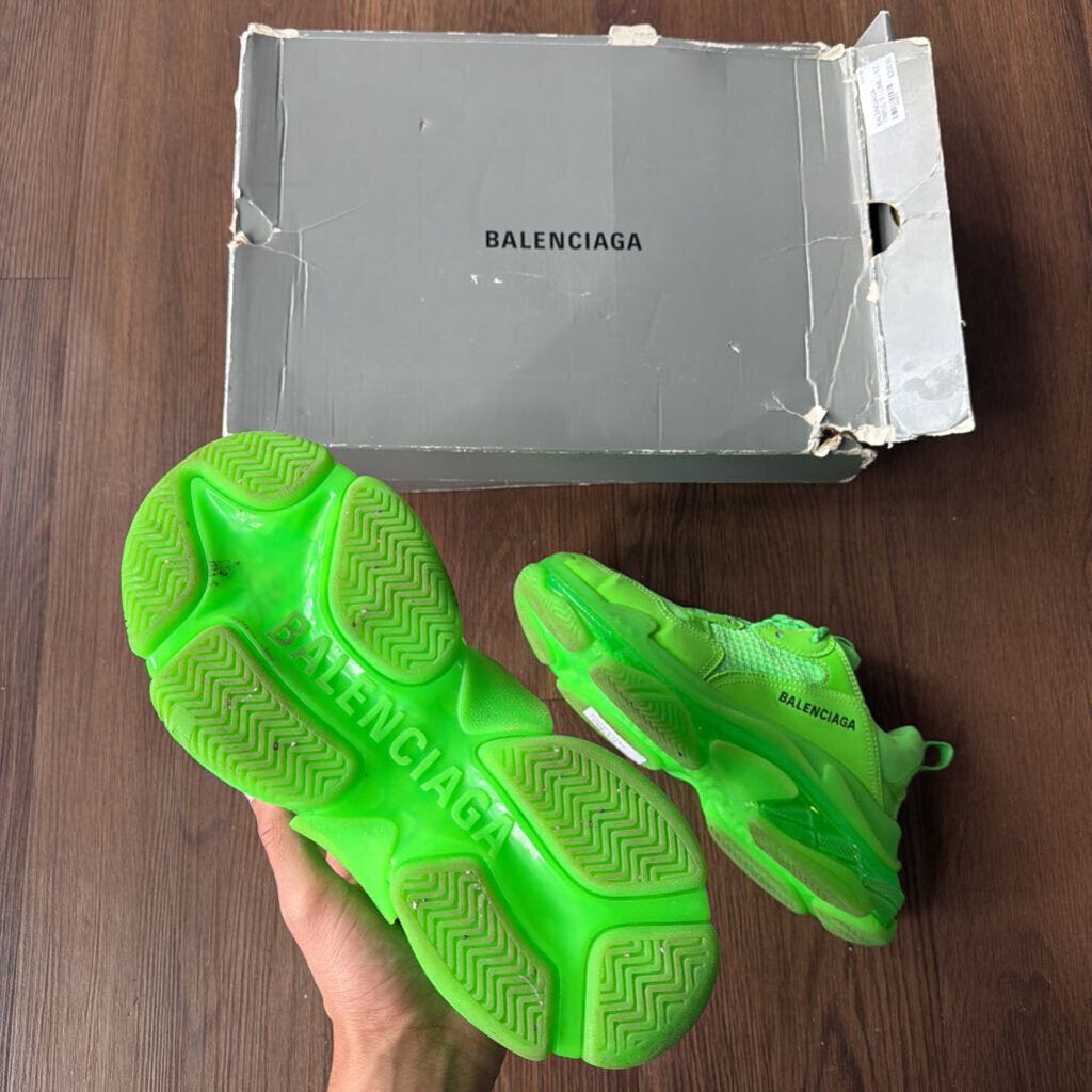BALENCIAGA TRIPLE S ( LIME ) SZ. 41