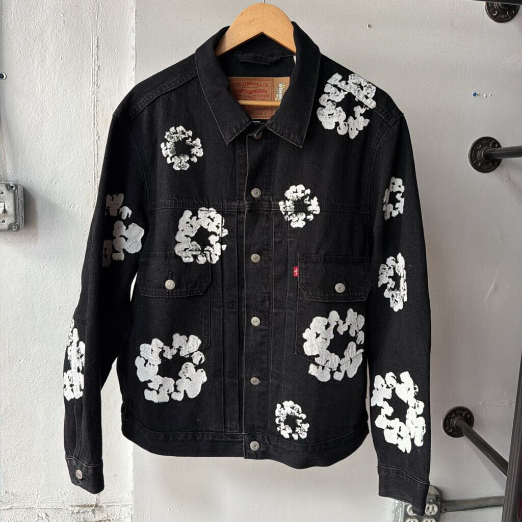 DENIM TEARS WREATH DENIM JACKET SZ.L