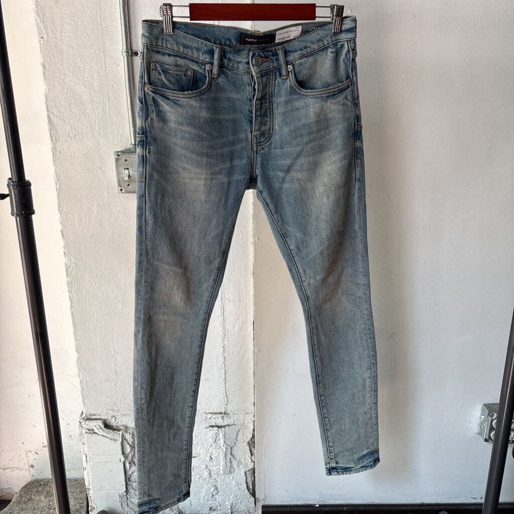 PURPLE DENIM JEANS SZ. 30