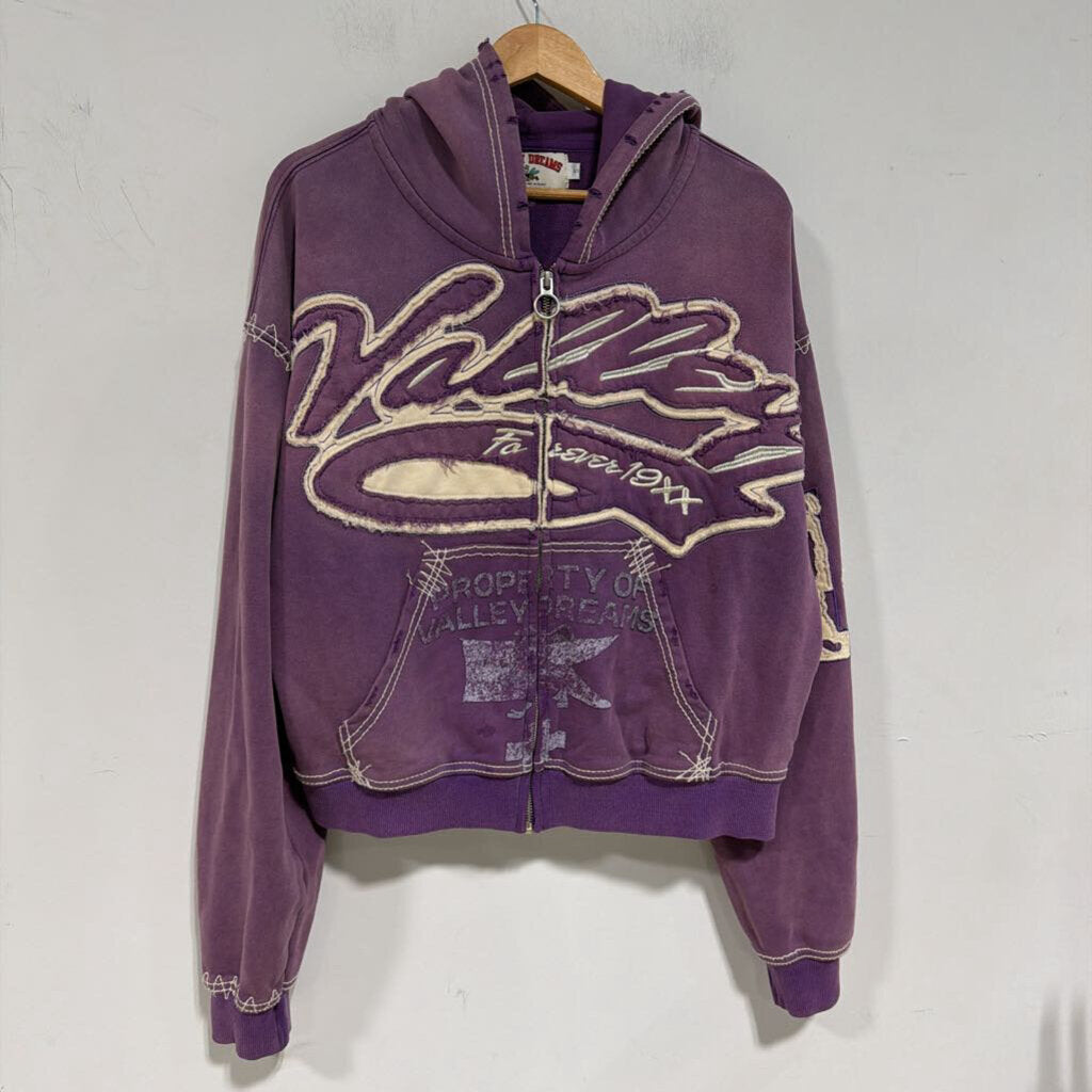 PURPLE VALE ZIP UP SIZE S