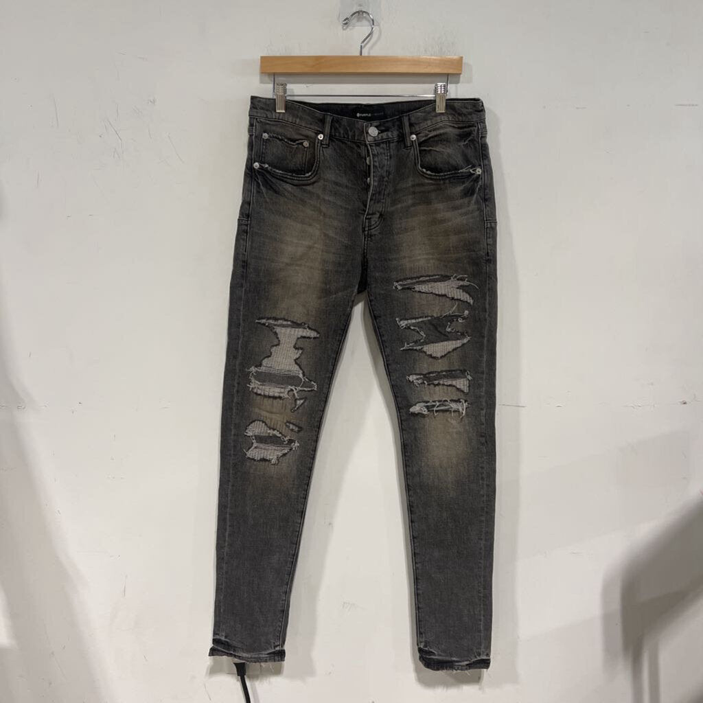 GREY PURPLE DENIM SIZE 32