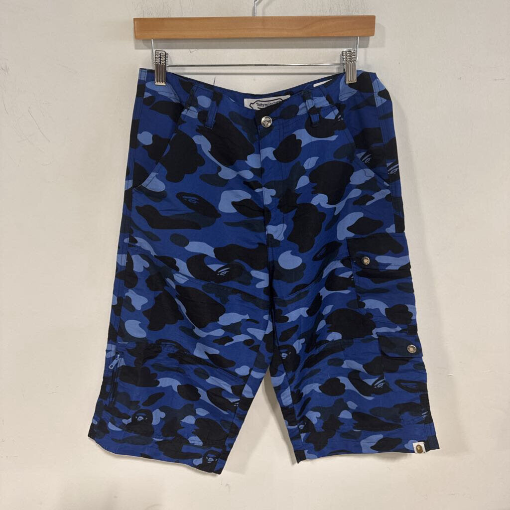 BABYMILO BLUE CAMO SHORTS SZ 30