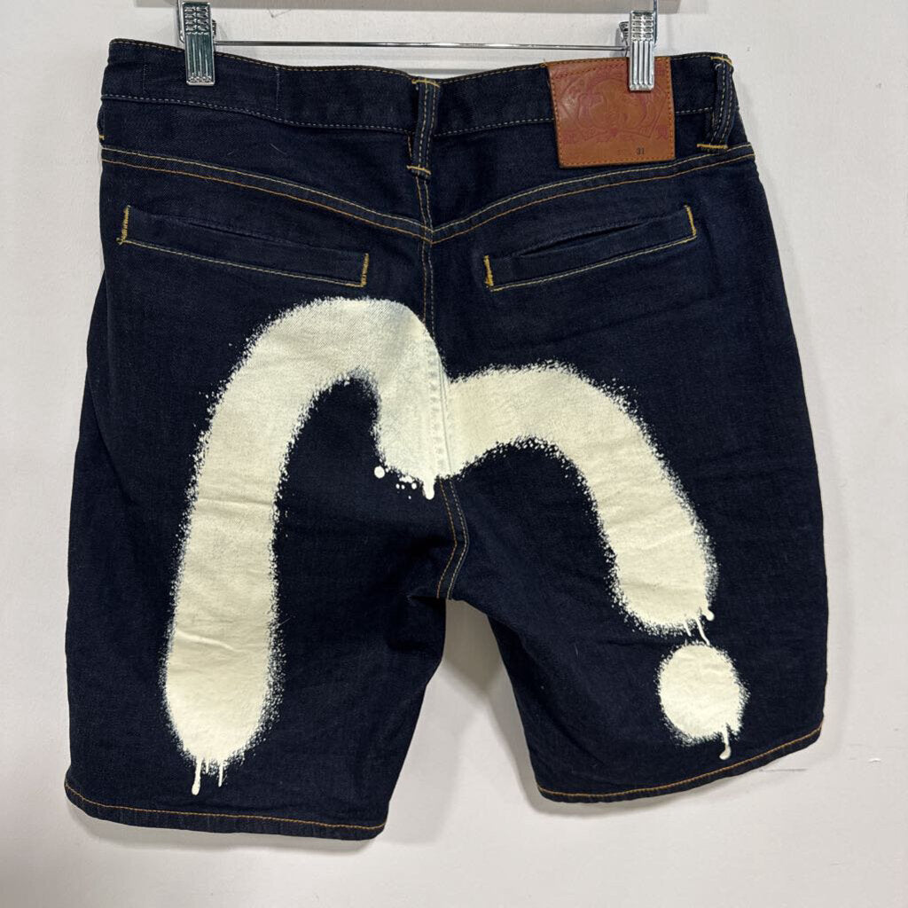 EVISU DENIM SHORTS SZ 31