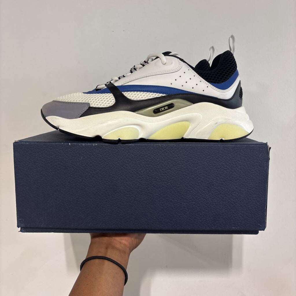 DIOR B22 WHT/BLUE SZ 45