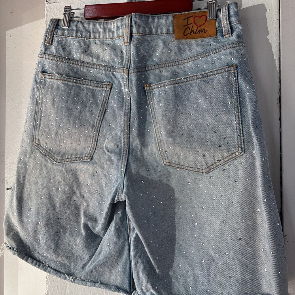 HMDD RHINESTONE SHORTS SZ.M