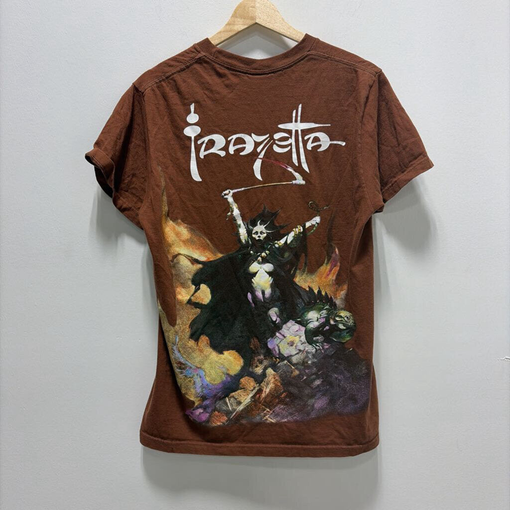 SUPREME BROWN TEE SZ S