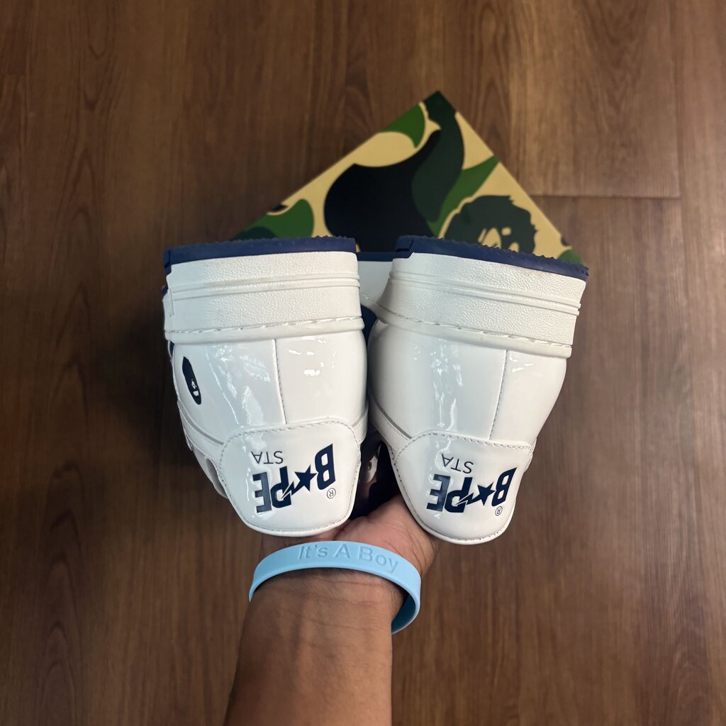 BAPESTA WHITE/NAVY SZ. 12 (BOX)