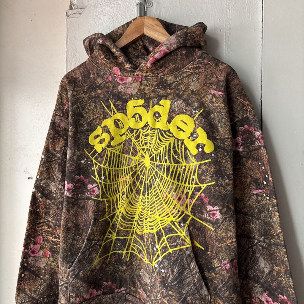 SP5DER CAMO HOODIE SZ. L
