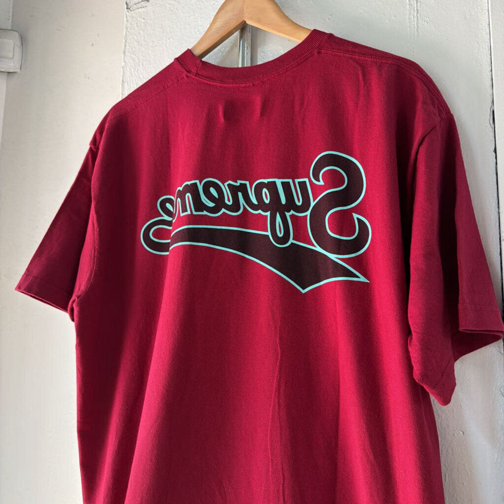 SUPREME BACK LOGO TEE SZ XL