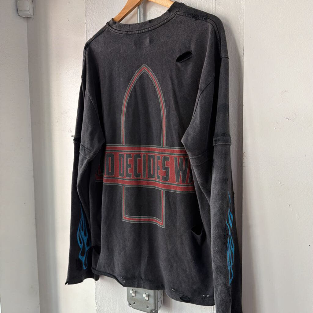 WHO DECIDES WAR LONGSLEEVE SZ M