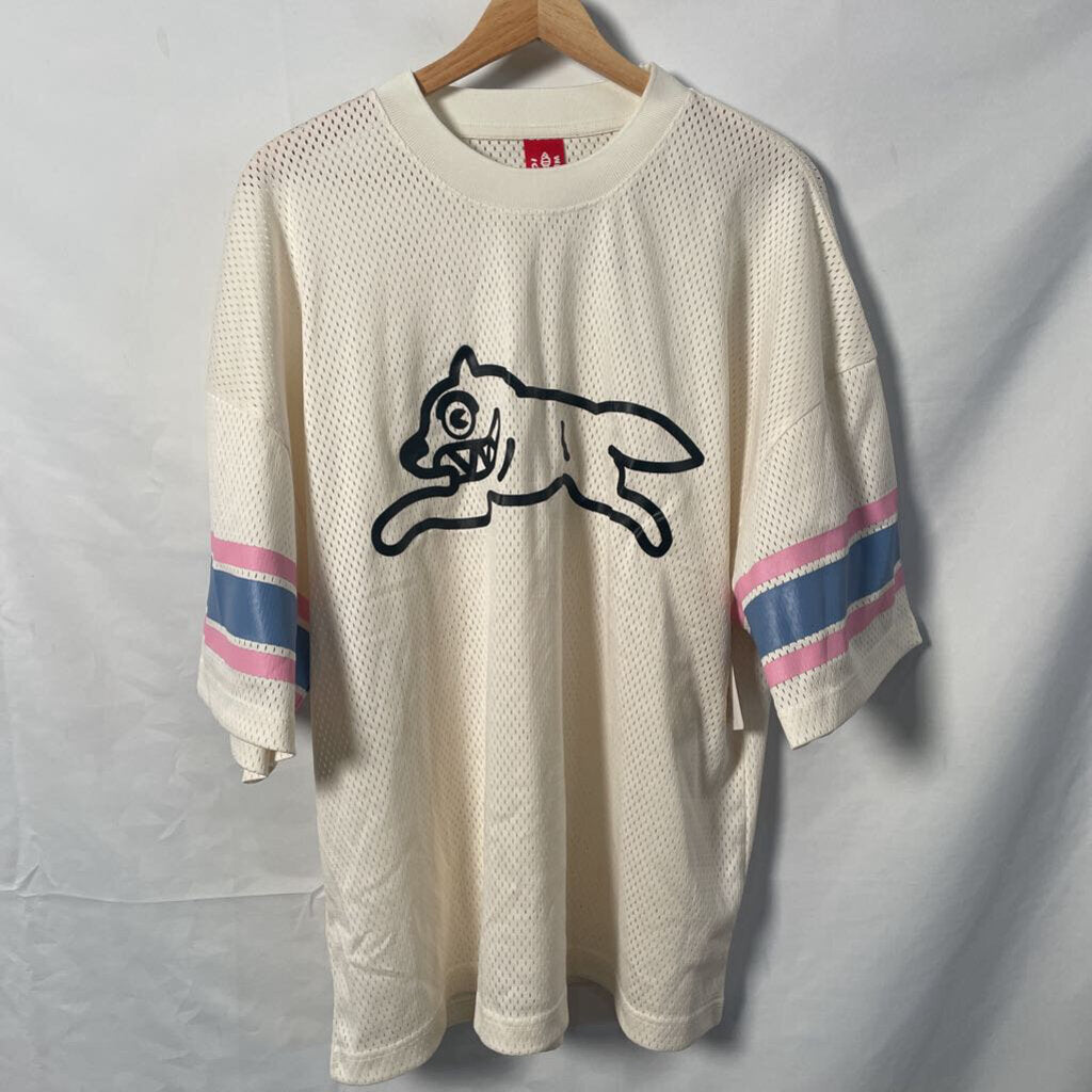 Ice Cream White Running Dog Jersey Sz. L