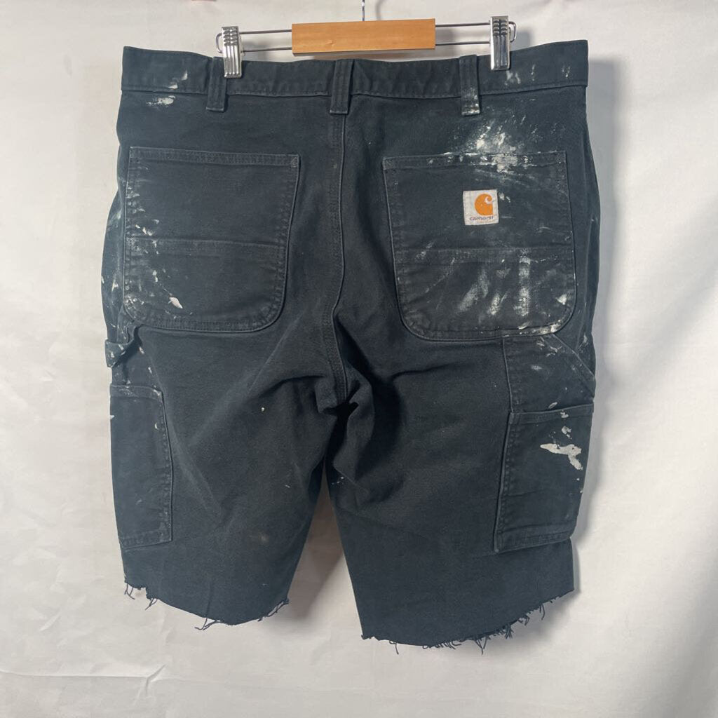 Carhartt Black Paint Double Knee Shorts Sz. 34