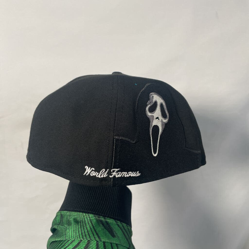 Supreme Black Scream Fitted Sz. 7 3/8