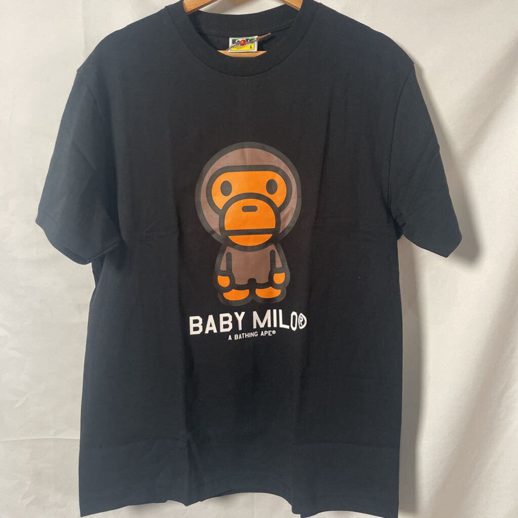 Bape Baby Milo Logo tee Sz. L