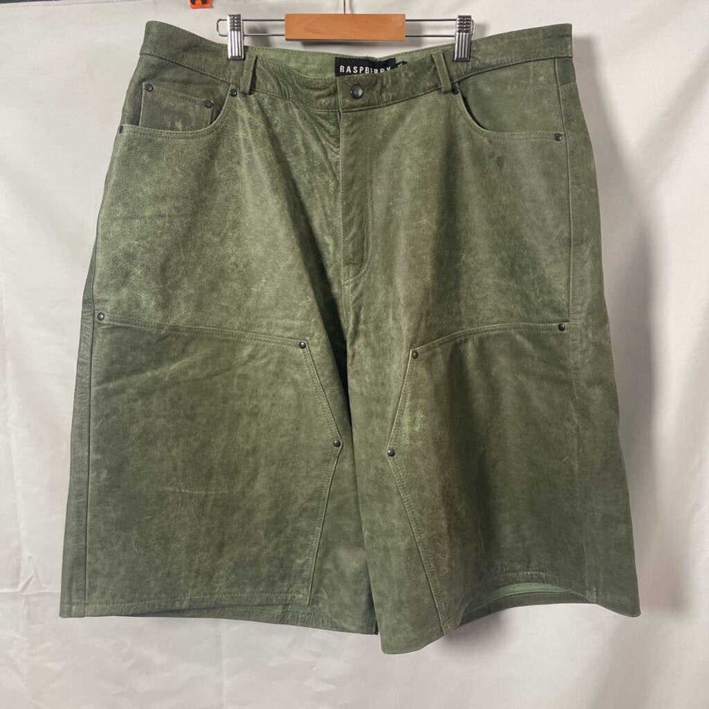 Gvgallery Leather Double Knee Shorts Sz. XXL