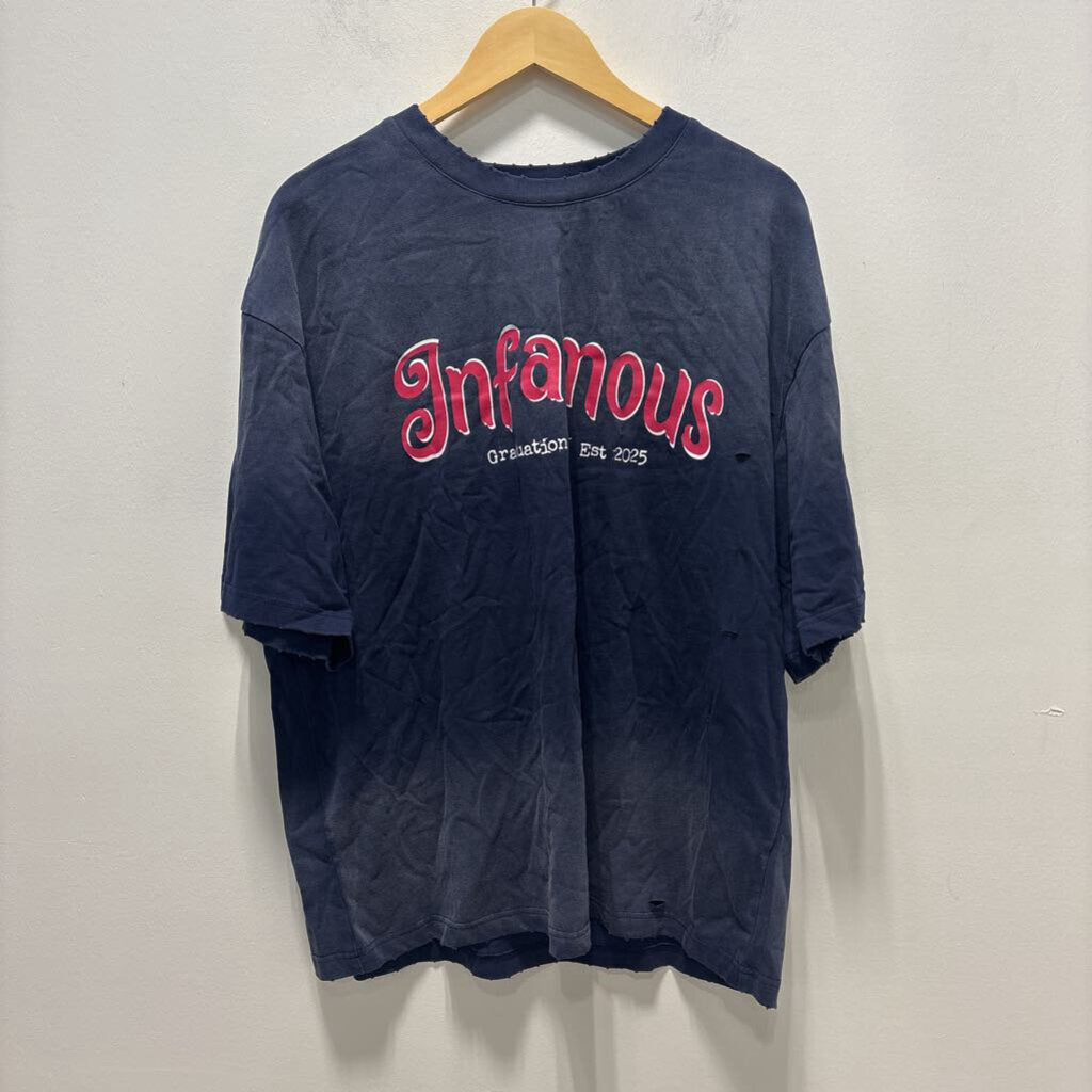 INFAMOUS UNIVERSITY TEE SZ XL