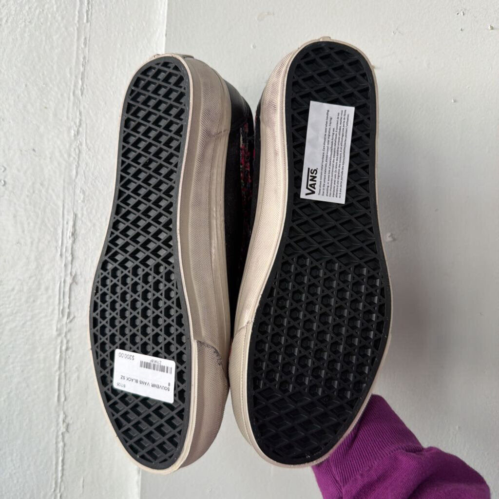SOUVENIR VANS BLACK SZ 8