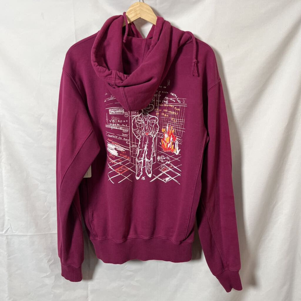 Purple Helmut Lang hoodie Sz. M