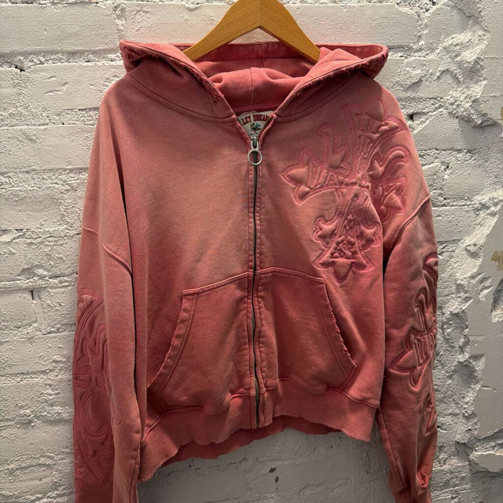 VALLEY PINK ZIP UP HOODIE SZ. S