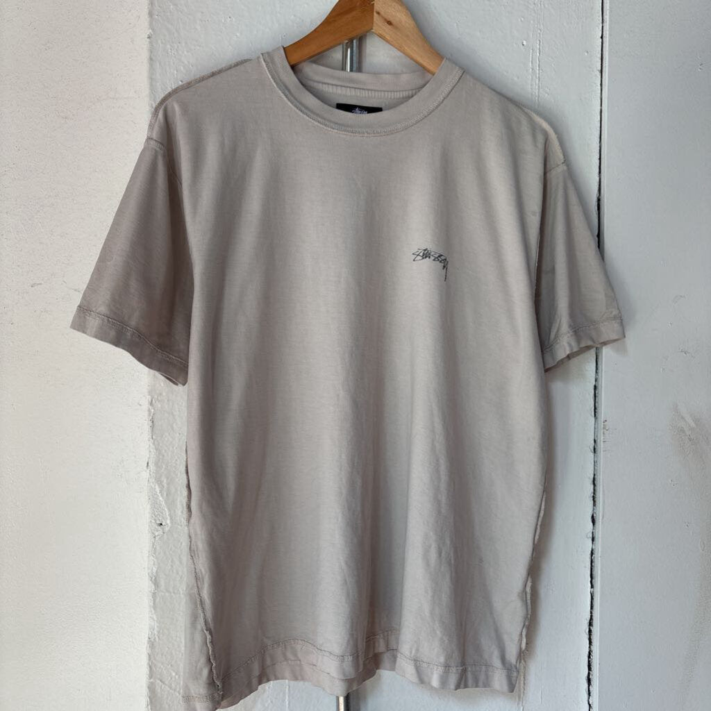 STUSSY CHEST LOGO TEE SZ. S