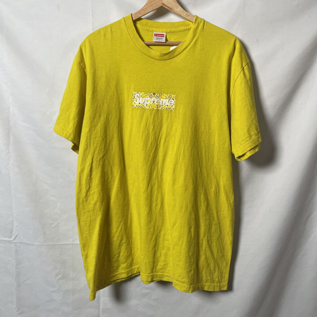 Supreme Yellow Bandana Tee Sz. L