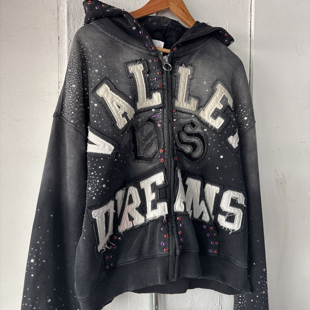 VALE RHINESTONE HOODIE SZ.L