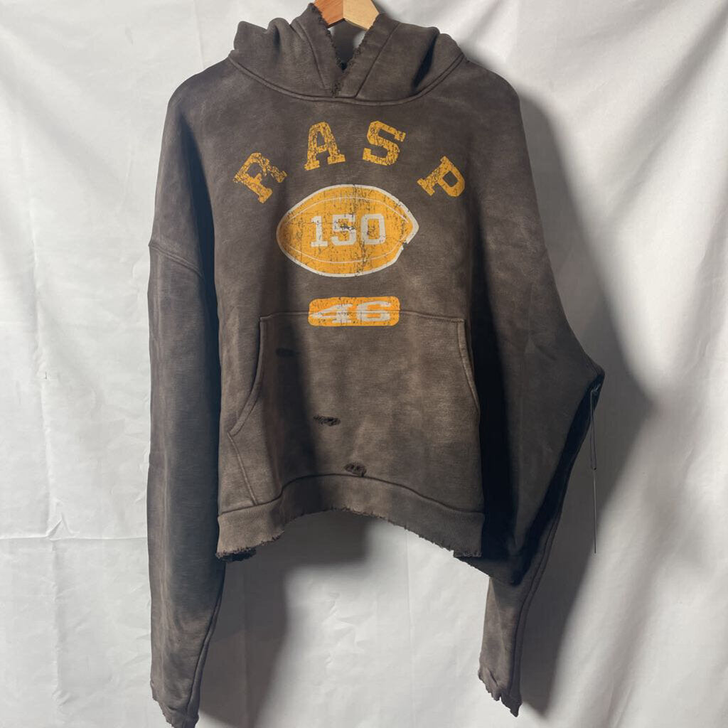 Gvgallery Brown Football hoodie Sz. L
