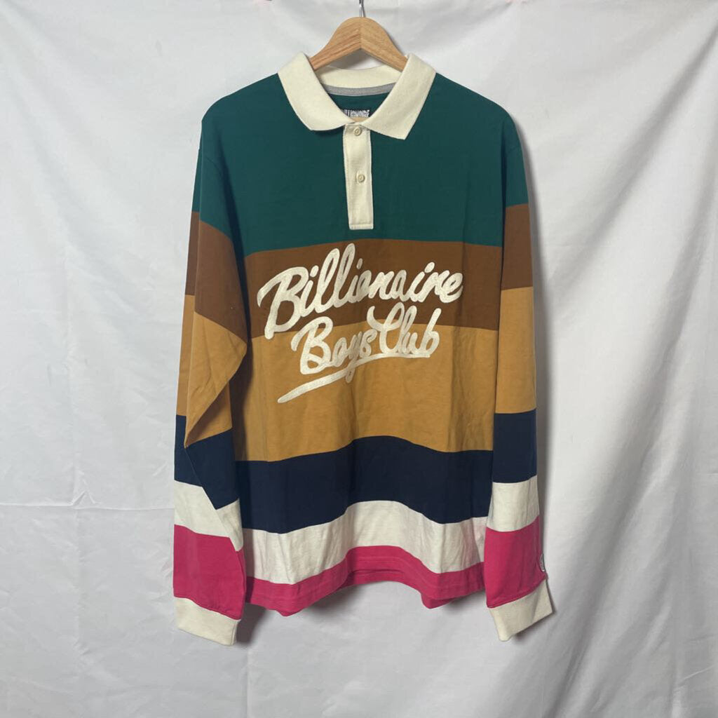 BBC Multi Color Polo Rugby Sz. L