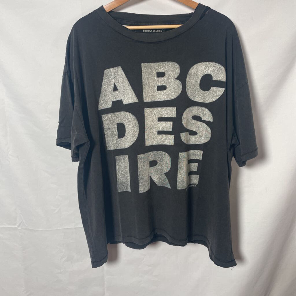 Bottega Desire Black ABC Tee Sz. 2XL