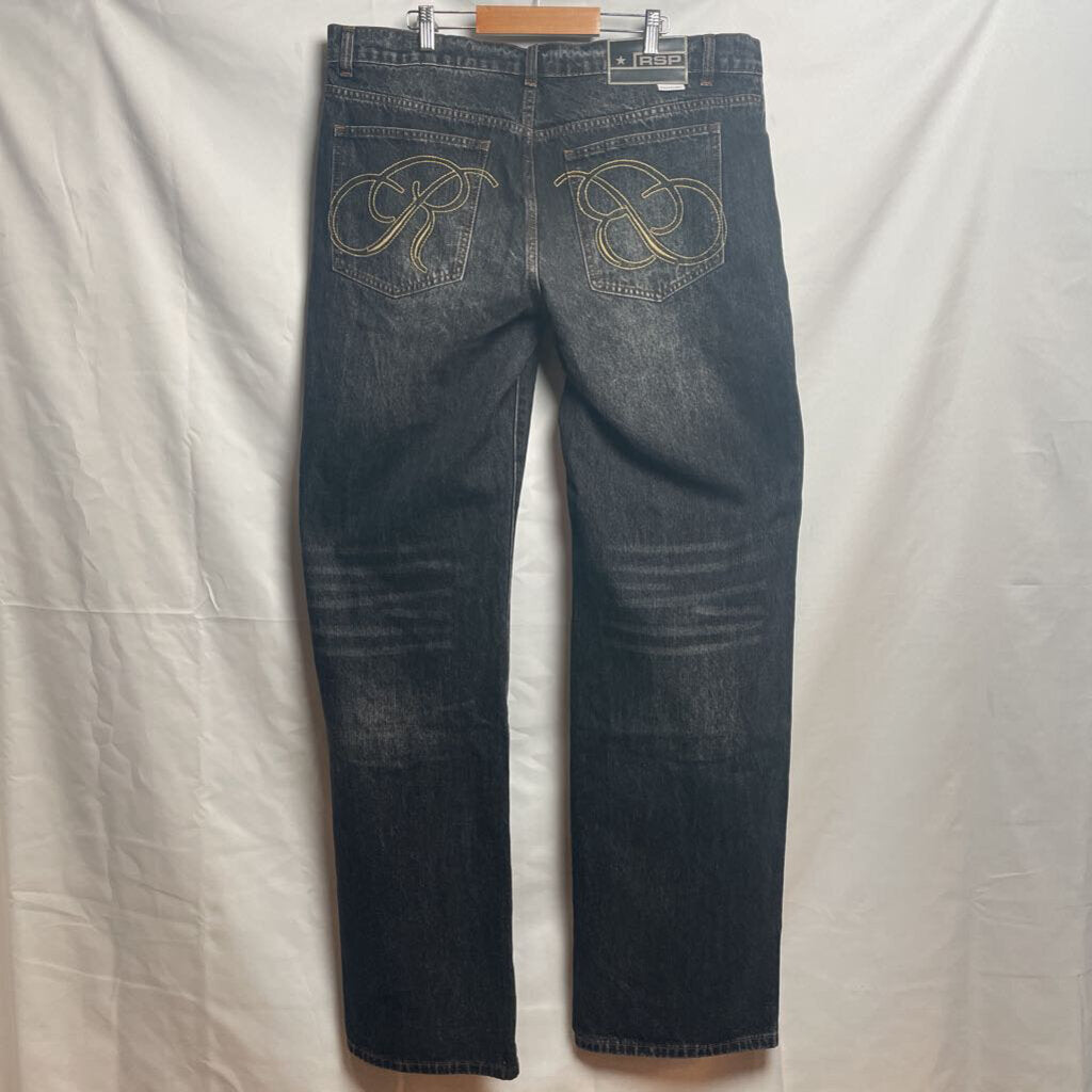 GVgalery Logo Black Denim Sz. XXL