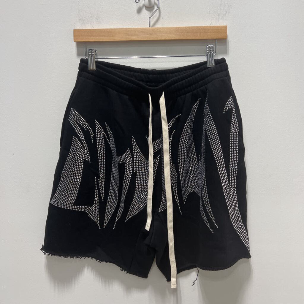 MIXED EMOTIONS RHINESTONE SHORTS SZ. S